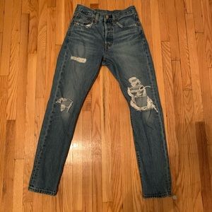 Levi high rise denim